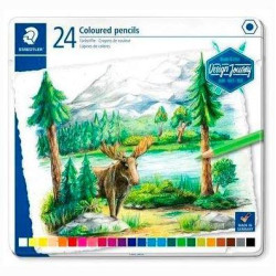 146C M24 STAEDTLER LÁPICES DE COLORES DESING JOURNEY 146C C/SURTIDOS ESTUCHE METAL 24 UD