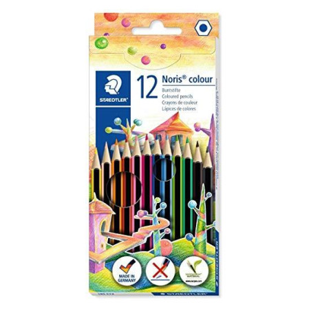 185 C12 STAEDTLER LÁPIZ NORIS COLOUR WOPEX ECOLÓGICO ESTUCHE DE 12