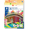 185 CD36 STAEDTLER LÁPICES DE COLORES NORIS COLOUR WOPEX ECOLÓGICO ESTUCHE 36U