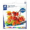 2420 C24 STAEDTLER CERAS BLANDAS PASTELES AL ÓLEO 70MM COLORES SURTIDOS ESTUCHE 24 UD