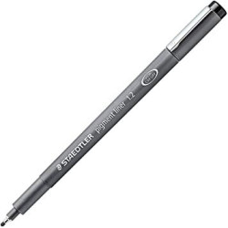 308 12-9 STAEDTLER ROTULADOR CALIBRADO PIGMENT LINER 1.2MM NEGRO