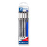 308 S1WP3 STAEDTLER ROTULADOR PIGMENT LINER NEGRO ESTUCHE 3 UD + 1 PORTAMINAS DE REGALO