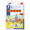 340 C6-4 STAEDTLER ROTULADOR NORIS CLUB GRUESO NARANJA ESTUCHE 6 UD