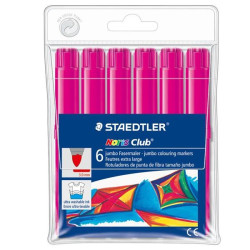 340 WP6-20 STAEDTLER ROTULADOR GRUESO NORIS CLUB MAGENTA ESTUCHE 6 UD