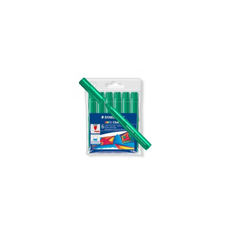 340 WP6-5 STAEDTLER ROTULADOR GRUESO NORIS CLUB VERDE ESTUCHE 6 UD