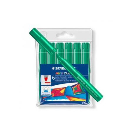 340 WP6-5 STAEDTLER ROTULADOR GRUESO NORIS CLUB VERDE ESTUCHE 6 UD