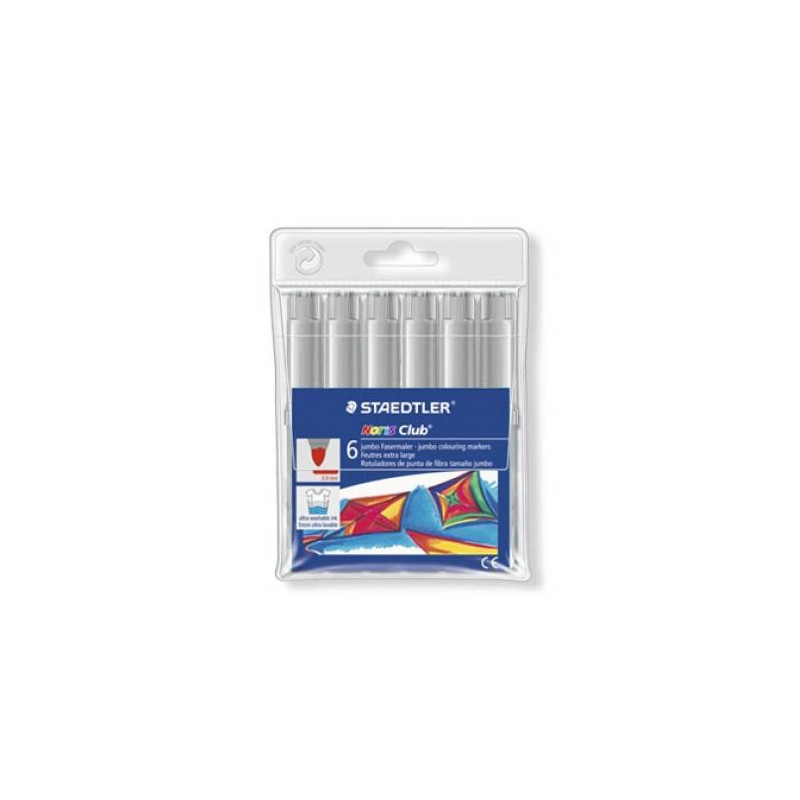 340 WP6-8 STAEDTLER ROTULADOR GRUESO NORIS CLUB GRIS ESTUCHE DE 6