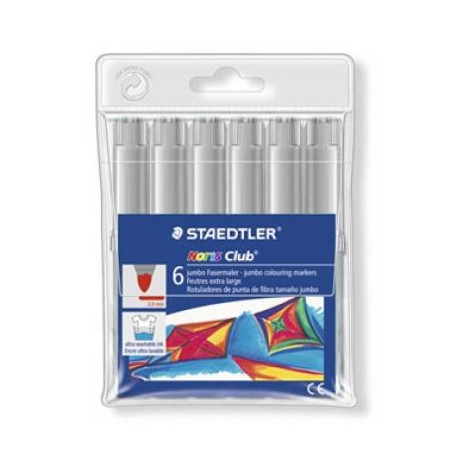 340 WP6-8 STAEDTLER ROTULADOR GRUESO NORIS CLUB GRIS ESTUCHE DE 6