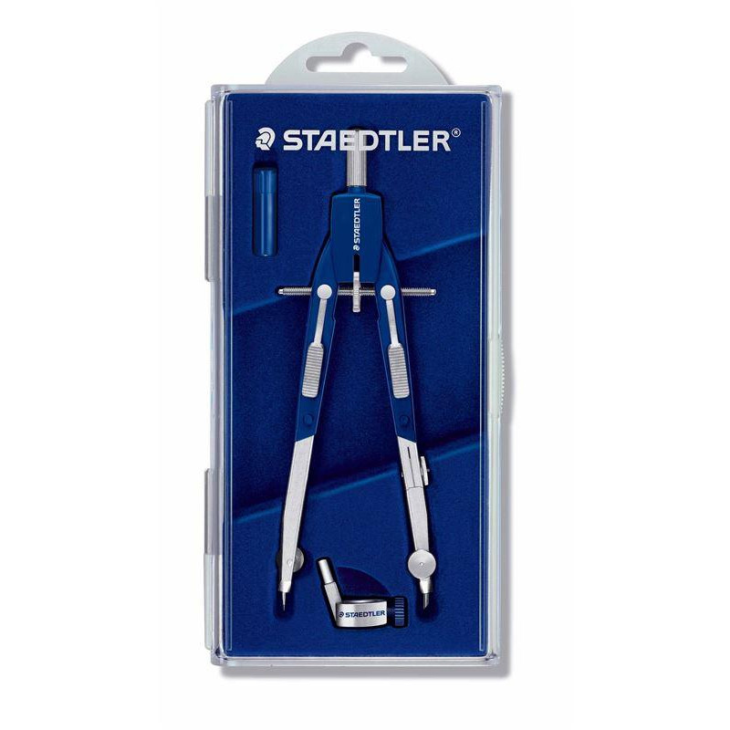 552 01 STAEDTLER COMPÁS MARS QUICKBOW 552 ESTUCHE CON RECAMBIOS Y ADAPTADOR