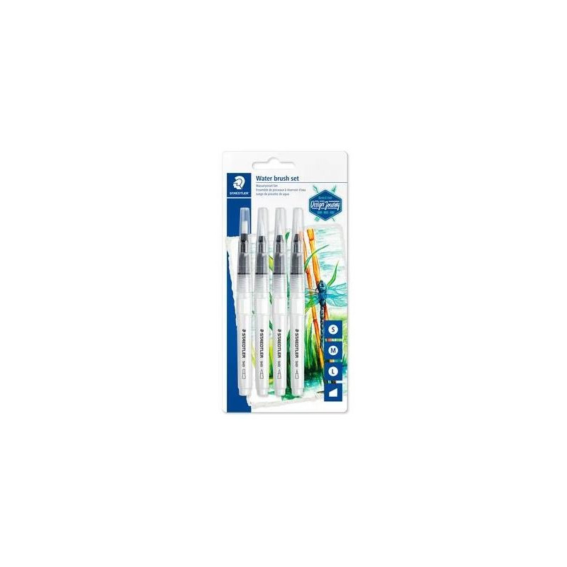 949-SBK4-C STAEDTLER PINCELES DE AGUA 949 CON PUNTAS DIFERENTES BLISTER 4UD