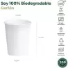 30301D VASO CARTÓN BIODEGRADABLE 200CC BLANCO PACK 25 UD
