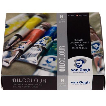 2821406 TALENS VAN GOGH SET DE INICIACIÓN PINTURA AL ÓLEO DE 6 TUBOS DE 20ML COLORES SURTIDOS