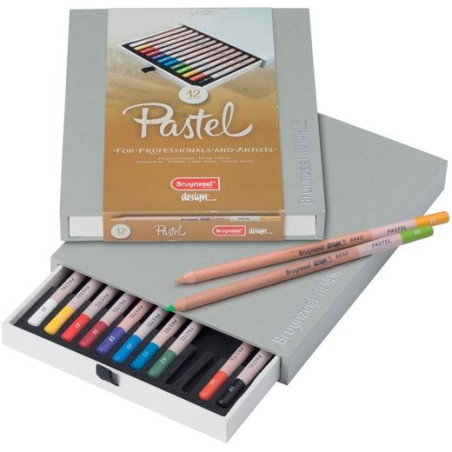 8840H12 TALENS BRUYNZEEL LÁPICES DE COLORES PASTEL C/SURTIDOS ESTUCHE DE LUJO 12 UD