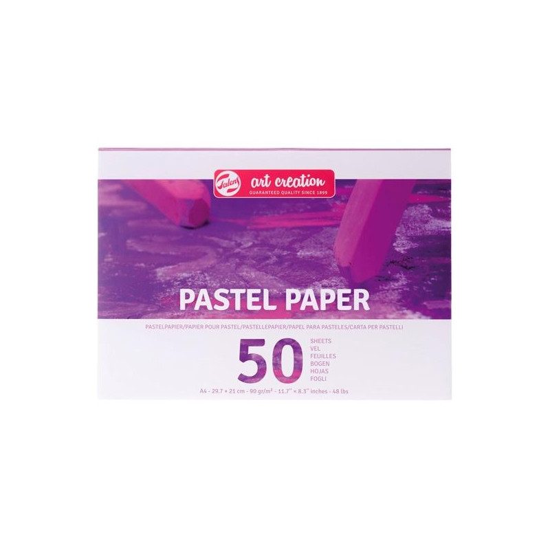 9319002M TALENS PAPEL DE DIBUJO ART CREATION A4 90GR PARA PASTELES PACK 50H