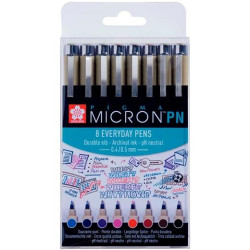 POXSDKPN8 TALENS SAKURA ROTULADORES PIGMA MICRON PN COLORES SURTIDOS ESTUCHE 8 UD