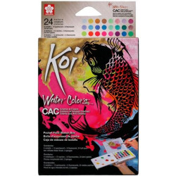 XNCW24MPN TALENS SAKURA KOI WATER COLORS SKETCH BOX 24 CREATIVE ART COLORES SURTIDOS