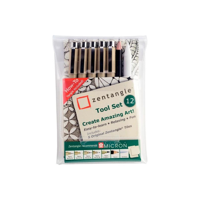 Z12PTGB TALENS SAKURA ZENTANGLE TOOL SET 12 PIEZAS