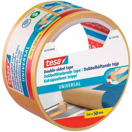 56170-00007-12 TESA CINTA ADHESIVA DOBLE CARA UNIVERSAL 50MM X 5M BEIGE