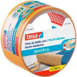 56172-00005-12 TESA CINTA ADHESIVA DOBLE CARA UNIVERSAL PERMANENTE 50MM X 25M PARA MOQUETAS