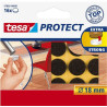 57892-00001-01 TESA FIELTRO PROTECTOR ANTIRASGUÑOS DIAMETRO Ø18MM MARRÓN -BLISTER 16U-