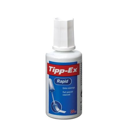 8859924 TIPP-EX CORRECTOR LÍQUIDO RAPID BOTE 20ML CAJA 10 UD