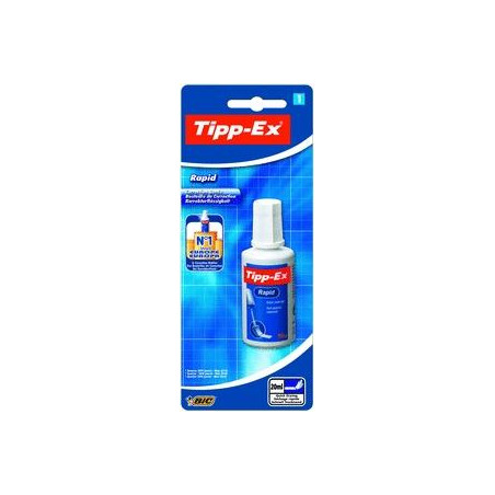 8871592 TIPP-EX CORRECTOR LÍQUIDO RAPID BOTE 20ML 1 UD BLÍSTER