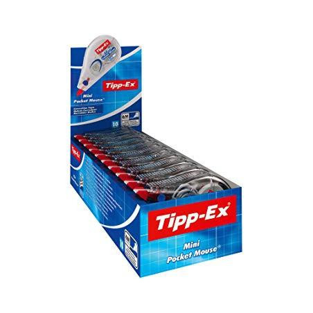 932564 TIPP-EX CINTA CORRECTORA TIPP-EX MINI POCKET MOUSE 5MMX6M CAJA 10 UD