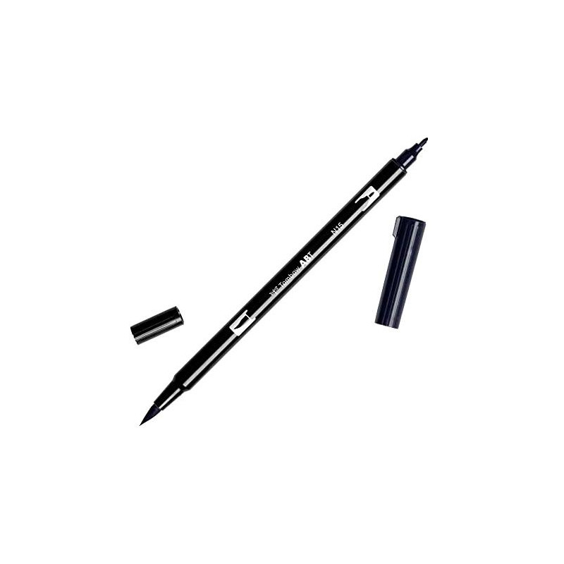 ABT-N15 TOMBOW ROTULADOR ABT DUAL BRUSH ACUARELABLE DOBLE PUNTA FINA/PINCEL NEGRO ESTUCHE 6 UD