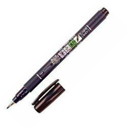 WS-BS TOMBOW FUDENOSUKE ROTULADOR CALIGRAFÍA PUNTA ELÁSTICA BLANDA NEGRO