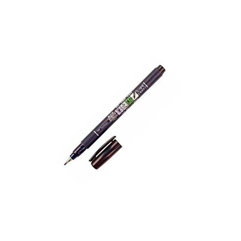 WS-BS TOMBOW FUDENOSUKE ROTULADOR CALIGRAFÍA PUNTA ELÁSTICA BLANDA NEGRO