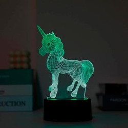 CM3326 I-TOTAL LAMPARA 3D UNICORNIO LUZ LED