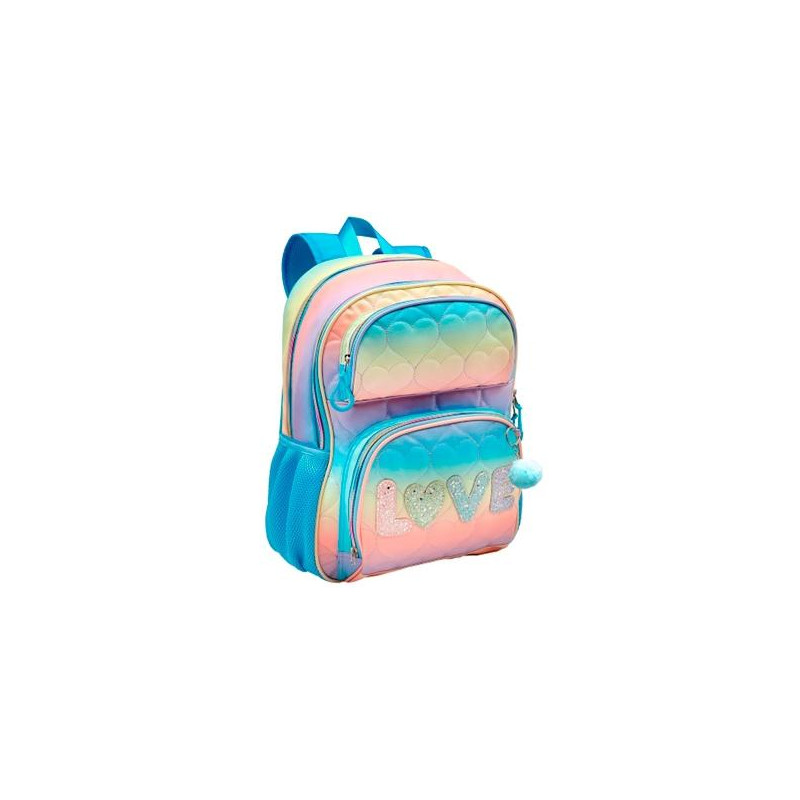 T434-1027 TOYBAGS MOCHILA PRIMARIA BLIN-BLIN LOVE DOBLE COMPARTIMENTO ADAPTABLE A CARRO