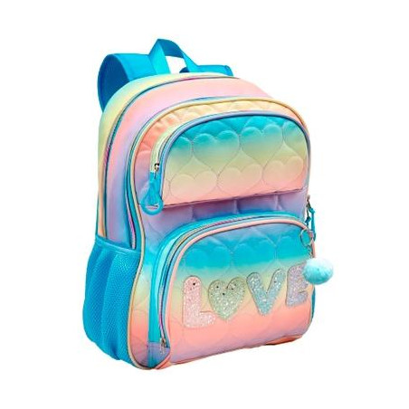 T434-1027 TOYBAGS MOCHILA PRIMARIA BLIN-BLIN LOVE DOBLE COMPARTIMENTO ADAPTABLE A CARRO