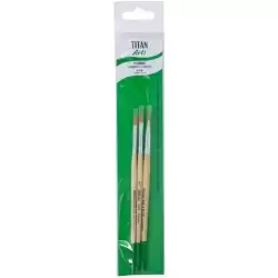 129258433 TITAN ARTS SET DE PINCELES 2584/4-6-8 BLÍSTER 3 UD