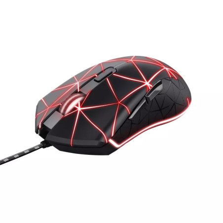 22988 TRUST RATÓN GAMING LOCX GXT CABLE USB 800-4000DPI 6 BOTONES PROGRAMABLES  ILUMINACIÓN LED NEGRO