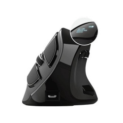 23731 TRUST RATÓN VOXX ERGONÓMICO VERTICAL INALÁMBRICO BLUETOOTH 2.4GHZ 9 BOTONES RECARGABLE NEGRO