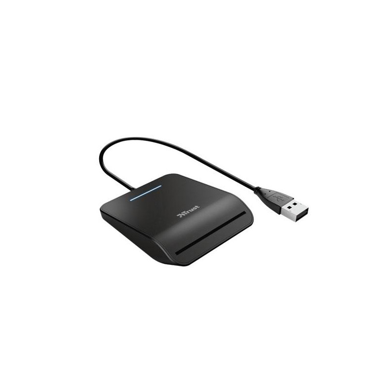 23890 TRUST LECTOR DE TARJETAS EXTERNO DNI COMPATIBLE CON DNIE Y SMARTCARDS  USB 2.0  NEGRO