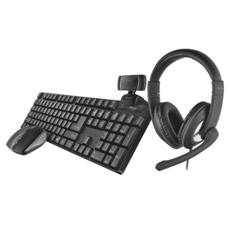 24042 TRUST BUNDLE HOME OFFICE INCLUYE HEADSET RENO (21662) TECLADO Y RATÓN XIMO (21135) Y UNA WEBCAM TRINO HD (18679)