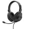 24132 TRUST AURICULARES OZZO JACK 3.5MM CON MICRÓFONO AJUSTABLE NEGRO