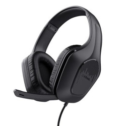 24990 TRUST AURICULARES GAMING GXT 475 ZIROX HEADSET C/ MICROFONO DIADEMA AJUSTABLE JACK 3.5.MM NEGRO