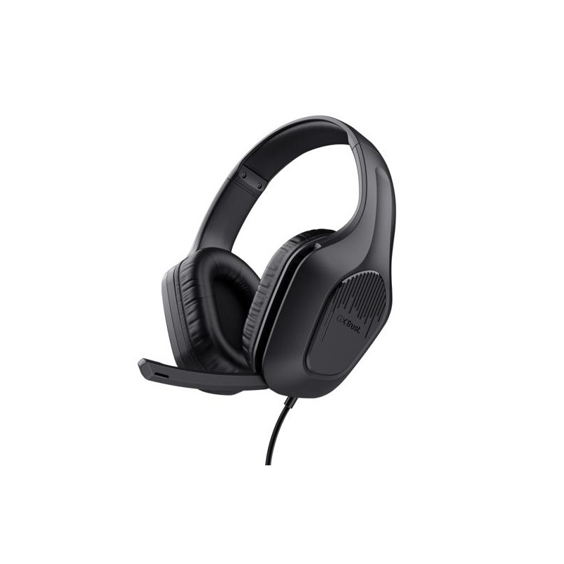 24990 TRUST AURICULARES GAMING GXT 475 ZIROX HEADSET C/ MICROFONO DIADEMA AJUSTABLE JACK 3.5.MM NEGRO