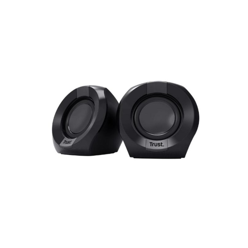 25164 TRUST ALTAVOCES 2.0 POLO 8W RMS ALIMENTADOS POR USB CONTROL VOLUMEN NEGRO