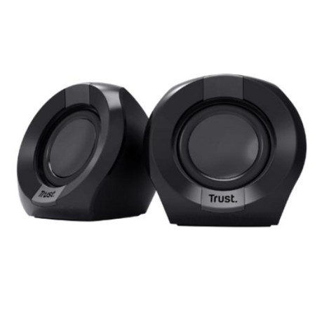 25164 TRUST ALTAVOCES 2.0 POLO 8W RMS ALIMENTADOS POR USB CONTROL VOLUMEN NEGRO