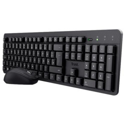 25356 TRUST COMBO TECLADO + RATÓN TKM-360 INALÁMBRICO 1000PPP SILENCIOSO NEGRO