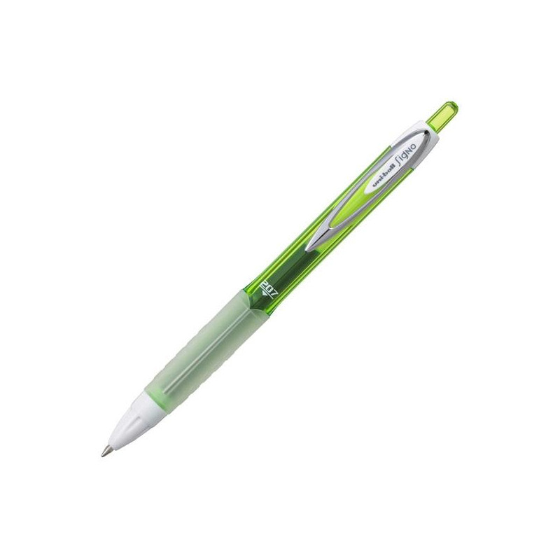 17558000 UNIBALL ROLLERBALL SIGNO UMN-207F RETRÁCTIL 0.7MM VERDE CAJA 12 UD