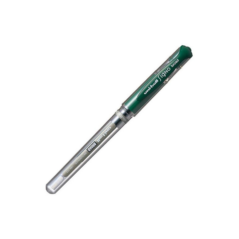 218875000 UNIBALL ROLLERBALL SIGNO BROAD UM-153 1.0MM VERDE CAJA 12 UD