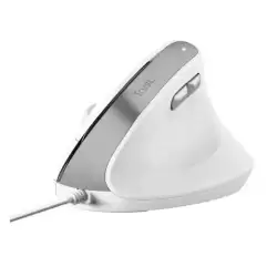 25397 TRUST RATÓN ERGONÓMICO VERTICAL BAYO II CON CABLE 800/2400DPI BLANCO