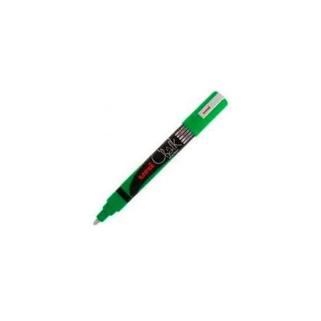 264648000 UNIBALL MARCADOR DE TIZA LÍQUIDA CHALK PWE-5M VERDE FLÚOR