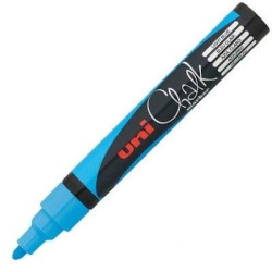 264671000 UNIBALL MARCADOR DE TIZA LÍQUIDA CHALK PWE-5M AZUL CLARO CAJA 6 UD