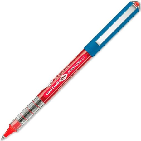 299297000 UNIBALL ROLLERBALL EYE OCEAN CARE UB-157ROP 0.7MM ROJO